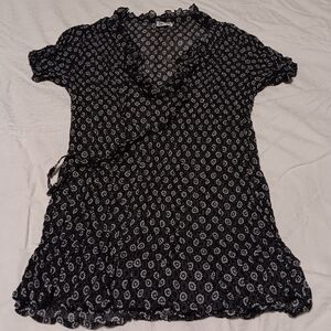 Street One🌵 beautiful black and white top S